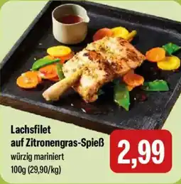 Feneberg Lachsfilet auf Zitronengras Spieß Angebot
