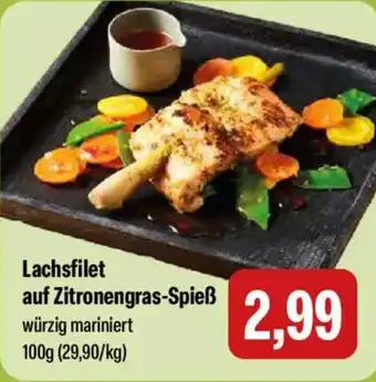 Feneberg Lachsfilet auf Zitronengras Spieß Angebot