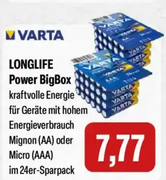 Feneberg VARTA LONGLIFE Power BigBox Angebot