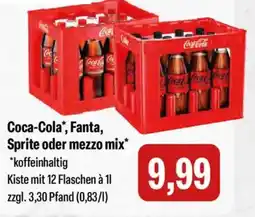 Feneberg Coca-Cola, Fanta, Sprite oder mezzo mix Angebot