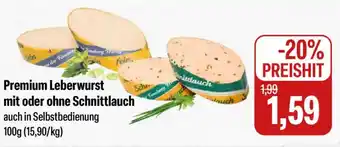 Feneberg METZGEREI FENEBERG Premium Leberwurst mit oder ohne Schnittlauch Angebot