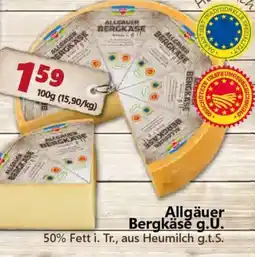 Feneberg Allgäuer Bergkäse g.U. Angebot
