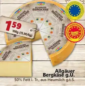 Feneberg Allgäuer Bergkäse g.U. Angebot