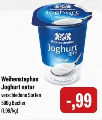 Feneberg Weihenstephan Joghurt natur Angebot