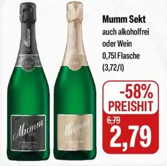 Feneberg Mumm Sekt Angebot