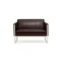 Netto Marken-Discount hjh OFFICE Lounge Sofa ARUBA Kunstleder mit Armlehnen Angebot