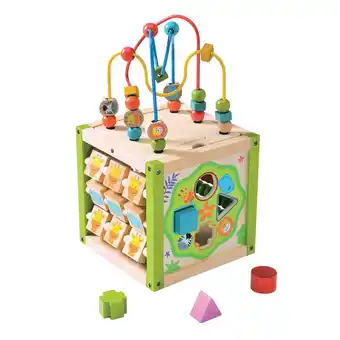 Netto Marken-Discount EVEREARTH Motorik Würfel Schleife Sortier Spiel Steck Box Lern Spielzeug Holz Angebot