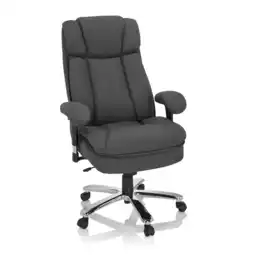 Netto Marken-Discount hjh OFFICE XXL Drehstuhl BUILDER XXL I Stoff mit Armlehnen (höhenverstellbar) Angebot