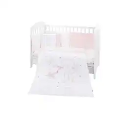 Netto Marken-Discount Kikkaboo Babybettwäsche 6-teilig. Decke 135 x 95 cm Laken 140 x 70 cm Nestchen rosa Angebot
