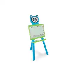 Netto Marken-Discount Pilsan Kindertafel Panda 03418 Höhe 95 cm Stift Schwamm Standtafel, ab 3 Jahren blau Angebot