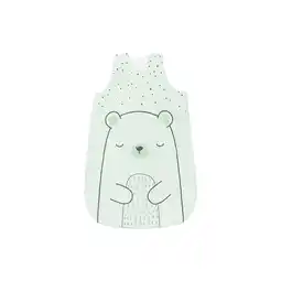 Netto Marken-Discount Kikkaboo Babyschlafsack Bär 6-18 Monate Länge 90 cm Baumwolle, Reißverschluss grün Angebot