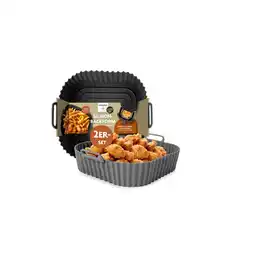 Netto Marken-Discount KitchBo Silikonform 20x20x6,3cm schwarz/grau quadratisch Angebot