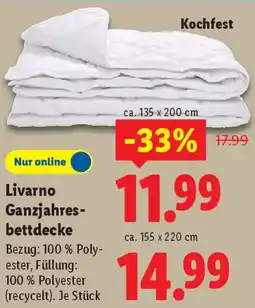 Lidl Livarno Ganzjahresbettdecke Angebot