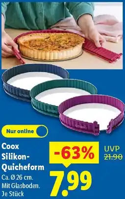 Lidl Coox Silikon Quicheform Angebot