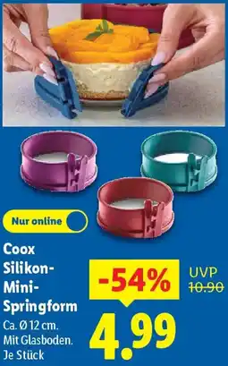 Lidl Coox Silikon Mini Springform Angebot