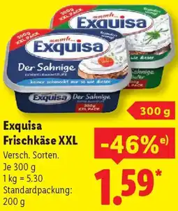 Lidl Exquisa Frischkäse XXL Angebot