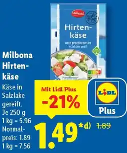 Lidl Milbona Hirtenkäse Angebot