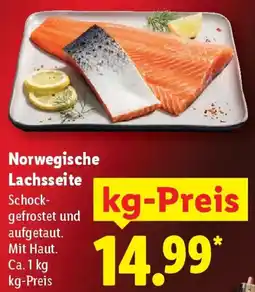 Lidl Norwegische Lachsseite Angebot