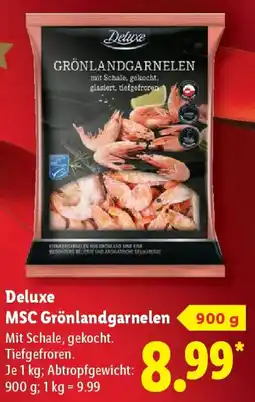 Lidl Deluxe MSC Grönlandgarnelen Angebot