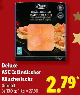 Lidl Deluxe ASC Isländischer Räucherlachs Angebot