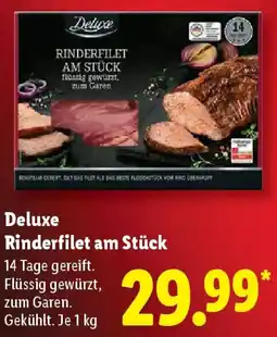 Lidl Deluxe Rinderfilet am Stück Angebot