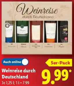 Lidl Weinreise durch Deutschland Angebot