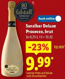 Lidl Sansibar Deluxe Prosecco, brut Angebot