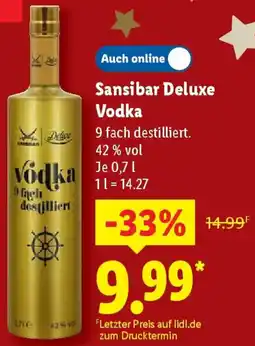 Lidl Sansibar Deluxe Vodka Angebot