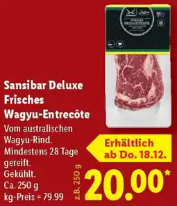 Lidl Sansibar Deluxe Frisches Wagyu-Entrecôte Angebot