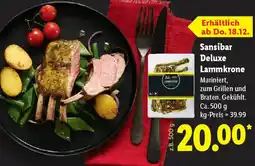 Lidl Sansibar Deluxe Lammkrone Angebot
