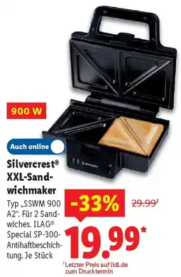 Lidl Silvercrest XXL-Sandwichmaker Angebot