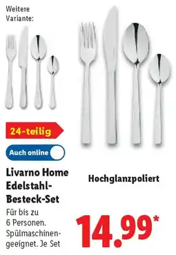 Lidl Livarno Home Edelstahl Besteck-Set Angebot