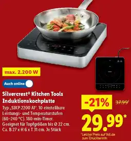 Lidl Silvercrest Kitchen Tools Induktionskochplatte Angebot