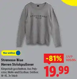 Lidl Strenesse Blue Herren Strickpullover Angebot