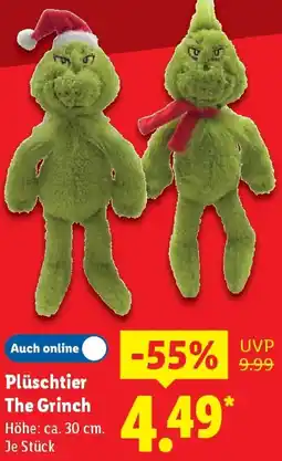 Lidl Plüschtier The Grinch Angebot