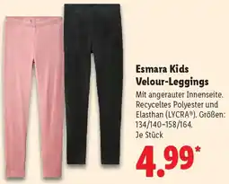 Lidl Esmara Kids Velour-Leggings Angebot