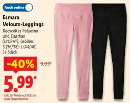 Lidl Esmara Velours-Leggings Angebot