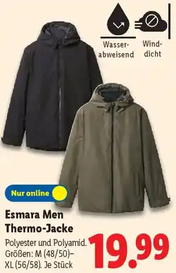 Lidl Esmara Men Thermo-Jacke Angebot