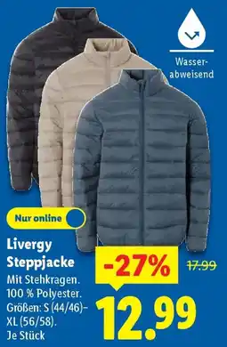 Lidl Livergy Steppjacke Angebot