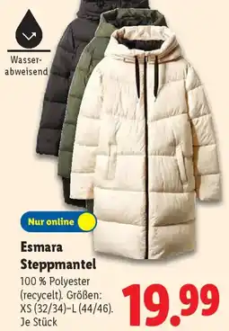 Lidl Esmara Steppmantel Angebot