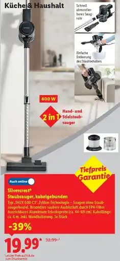 Lidl Silvercrest Staubsauger, kabelgebunden Angebot