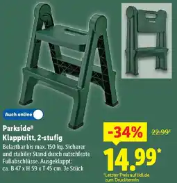 Lidl Parkside Klapptritt, 2-stufig Angebot
