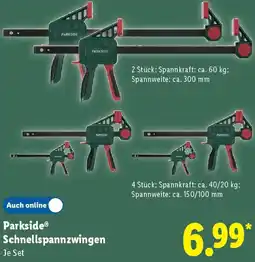 Lidl Parkside Schnellspannzwingen Angebot