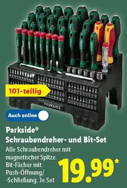 Lidl Parkside Schraubendreher- und Bit-Set Angebot