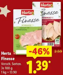 Lidl Herta Finesse Angebot