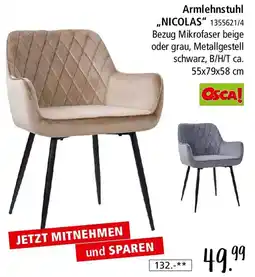 Zurbrüggen Armlehnstuhl ,,NICOLAS" Angebot