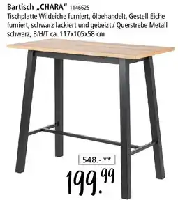 Zurbrüggen Bartisch ,,CHARA" Angebot