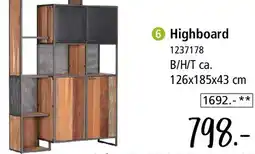 Zurbrüggen Highboard Angebot