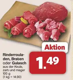 Famila Nord West Rinderrouladen, Braten oder Gulasch Angebot