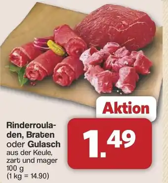 Famila Nord West Rinderrouladen, Braten oder Gulasch Angebot